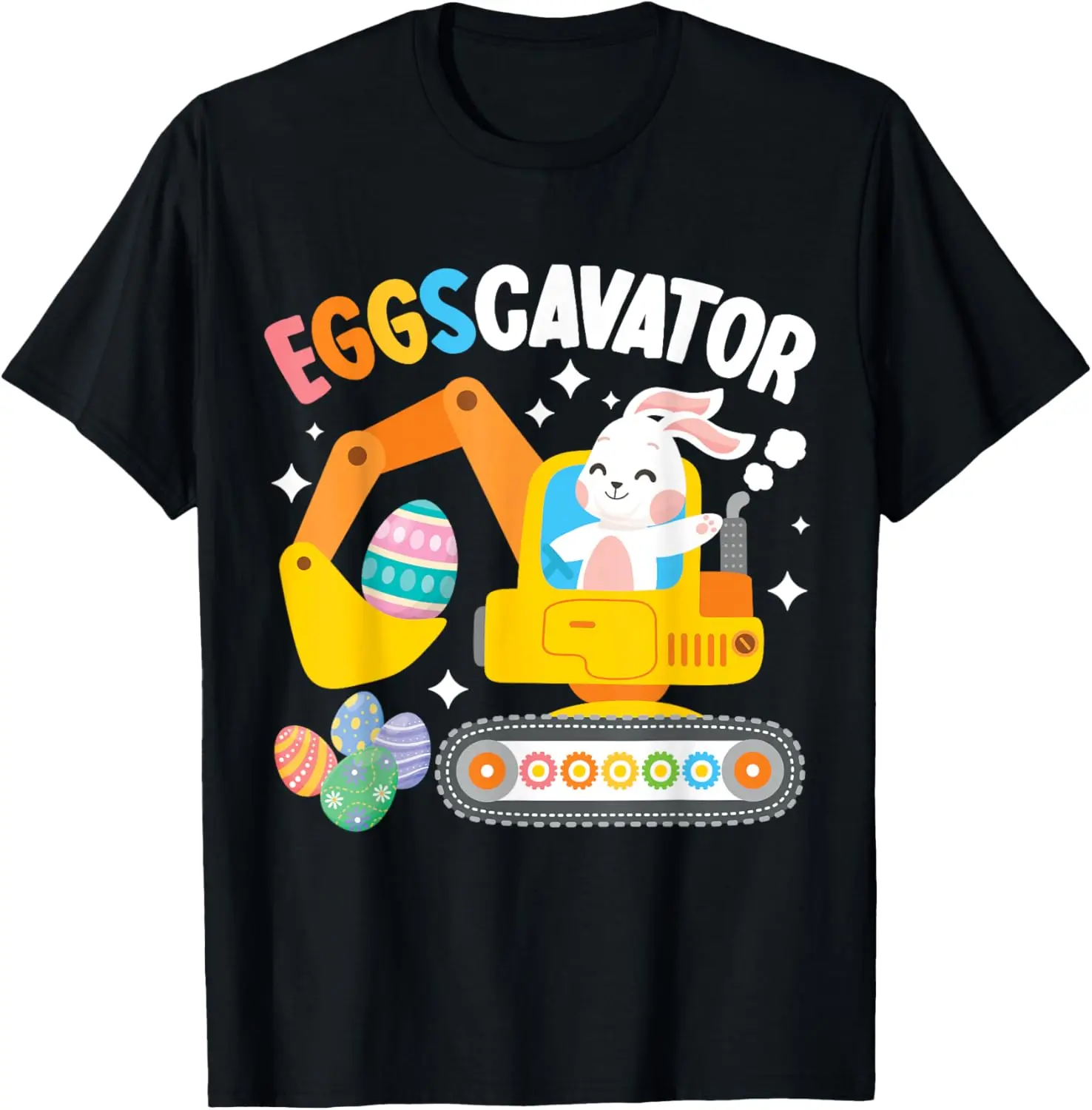 EggsCavator Easter Egg Hunt Construction Truck Toddler Boys T-Shirt