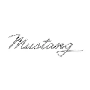 Die-Cast "Mustang" Script Emblem With Adhesive Tape