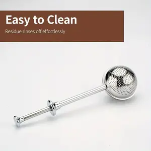Tea Strainer with Handle, Flour Sifter, Portable Loose Tea Diffuser, Powder Shaker Sugar Sieve, Flour and Spice Dispenser for Bread Baking