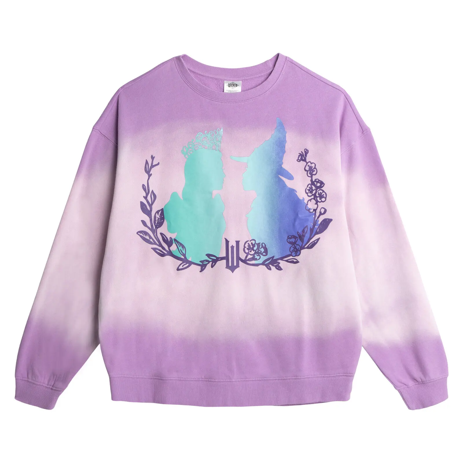 Wicked Graphic Fleece Sweatshirt for Women & Teens, Super-Soft Long Sleeve Crewneck, Ideal for All Seasons & Happy Birthday Gift, Classic Ribbed Trims, Crew Neck, Drop Shoulder, Everyday Lounging, Fans Of All Ages, Tops, Pullover, Style, Metallic