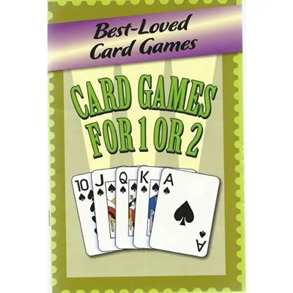 Used Paperback Book - Best Loved Card Games: Rules Guide for 1 or 2 Players (Solo/Friends, Illustrated, Like New) by Wesley R. Young - English, No Damage, Soft Cover