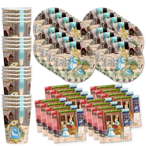Peter Rabbit Birthday Party Tableware Kit For 16 Guests