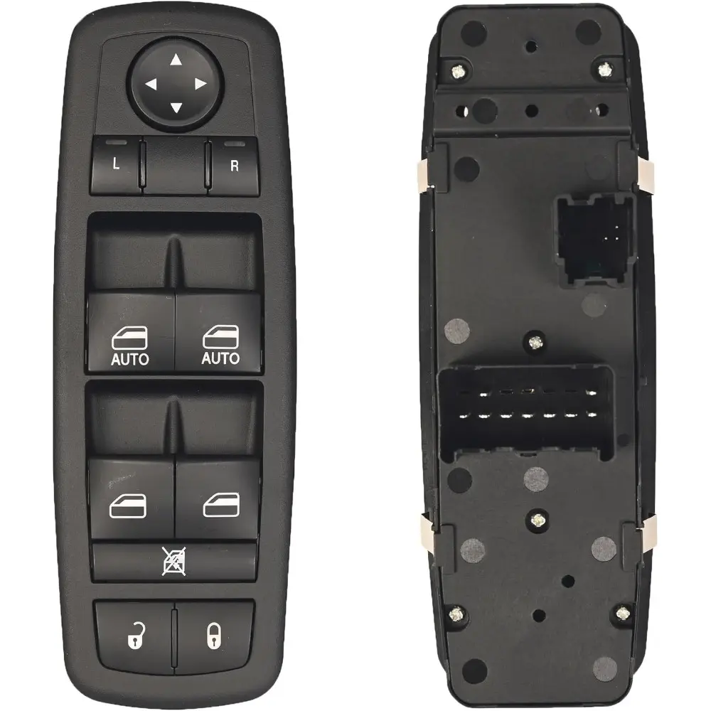 Driver Side Master Power Window Switch 9 Pins + 3Pins Compatible With 2009,2010,2011,2012 Dodge Ram 1500,2500,3500,2011-2012 Ram 1500,2500,3500 Window Control Switch Replaces 4602863AC 4602863AB