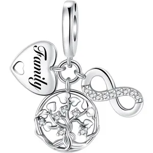 Sun Star Moon Elephant Sunflower Charm for Bracelet Necklace 925 Sterling Silver Charms Happy Birthday Charms for Women Jewelry Gift