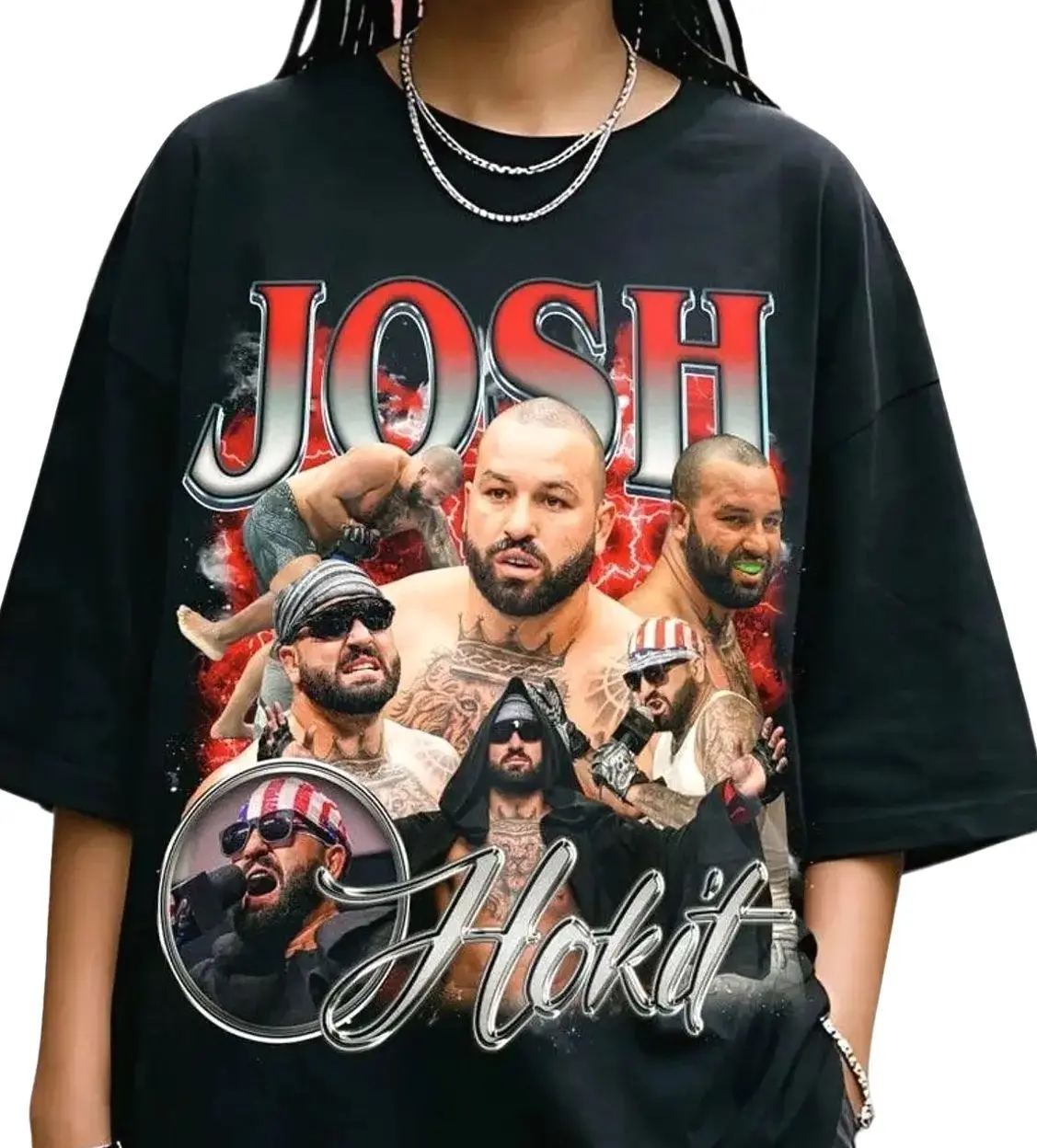 Josh Hokit T Shirt The Incredible Hok Tee UFC MMA Fighter Shirt Heavyweight Streetwear
