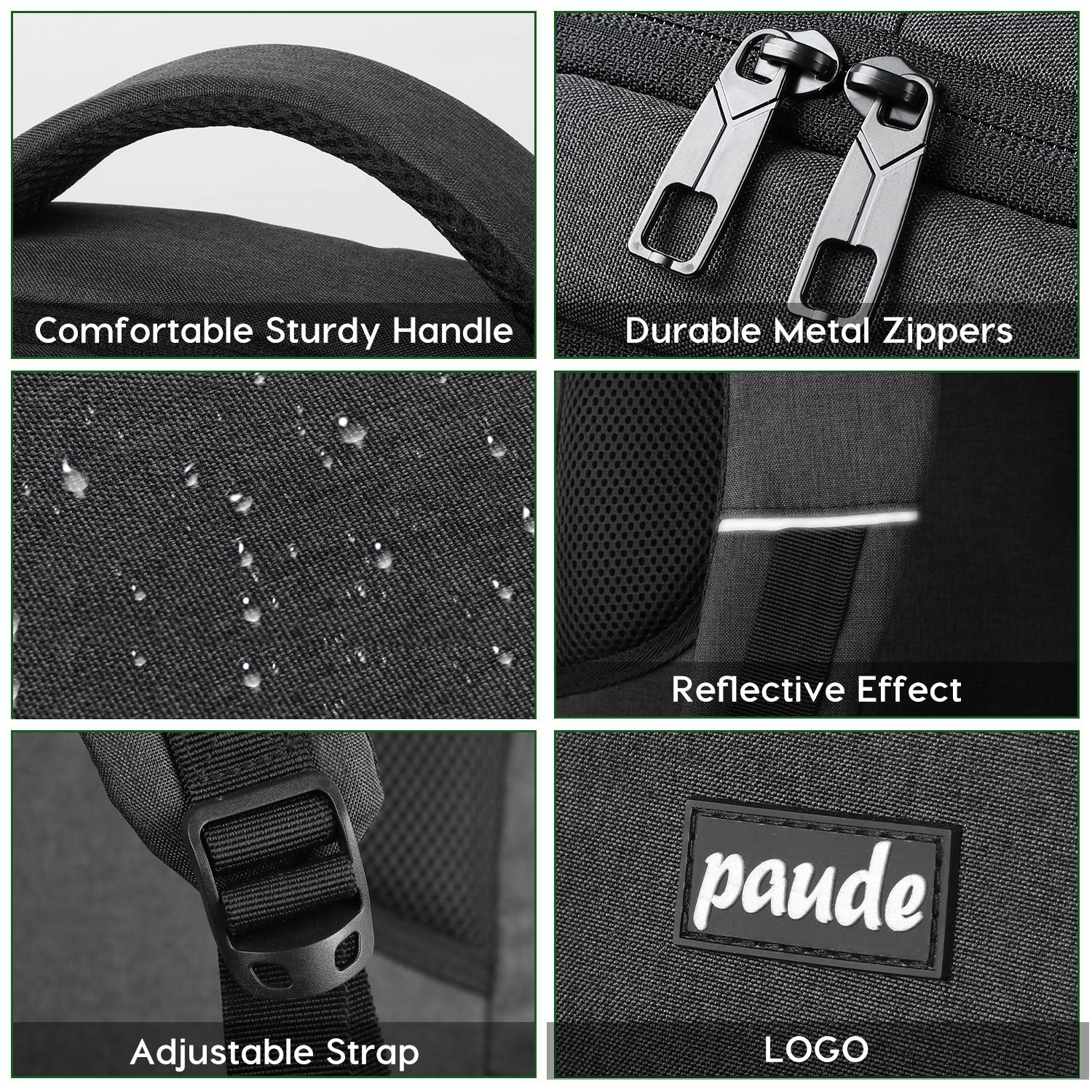 Large Capacity Business Laptop Backpack for Men | Breathable Work Backpack with Multiple Pockets & Reflective Strips   with USB & Headphone Jack | Water Resistant Anti-theft Travel Backpack with Luggage Strap