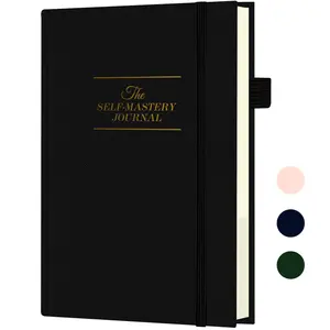 Self-Mastery Journal for Men & Women - Gratitude Journal for Daily Reflection, Mindfulness, and Self-Care - Guided Manifestation Journal - Inspirational Goal Journal with Pen Holder