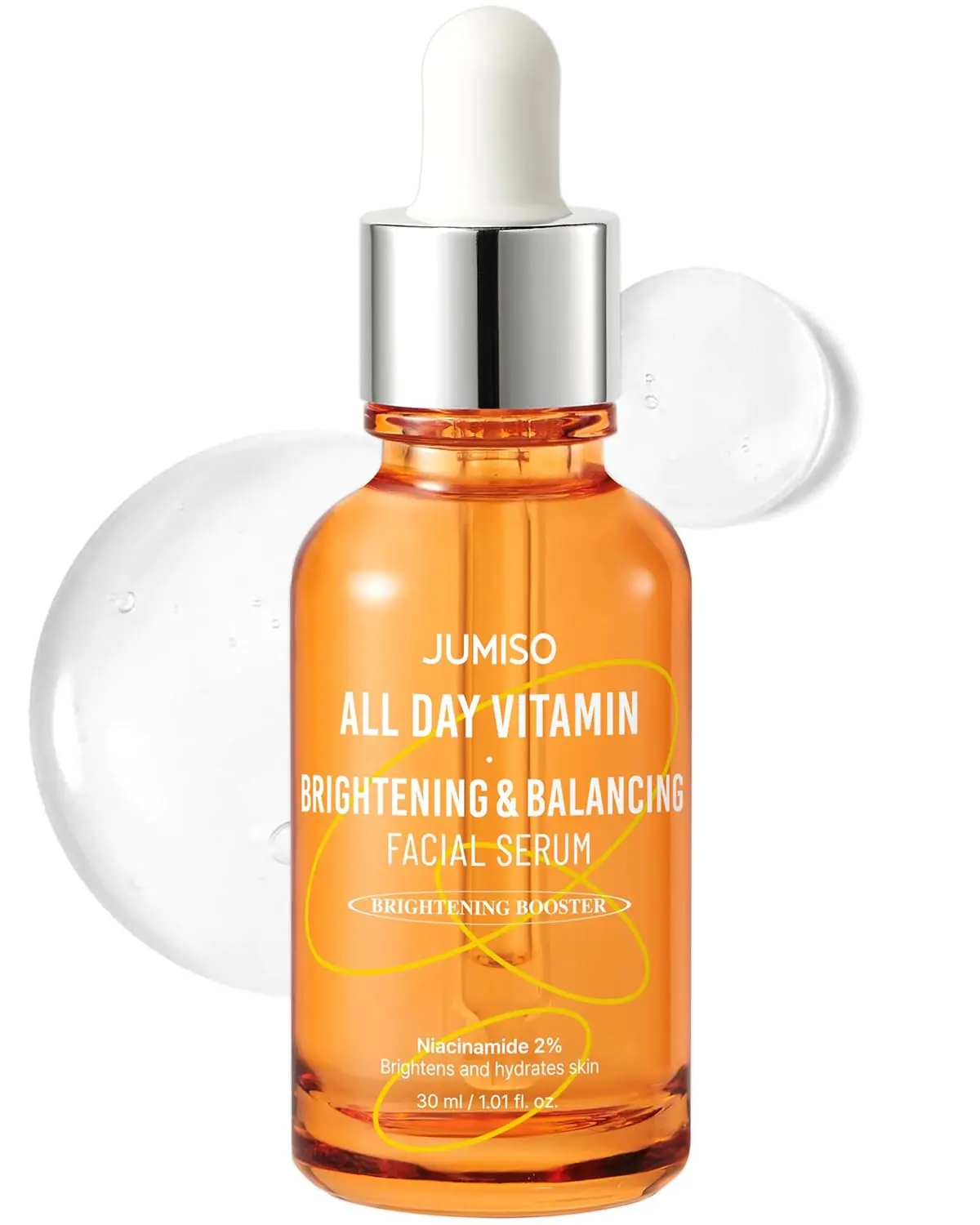 Jumiso All Day Vitamin Brightening & Balancing Facial Serum with Niacinamide 2% for Skin Brightening and Hydration 30ml