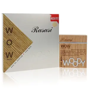 Rasasi Woody Eau De Parfum Spray for Men, Spicy Arab Perfume with Agarwood, Amber, and Cedar Notes, 2 oz
