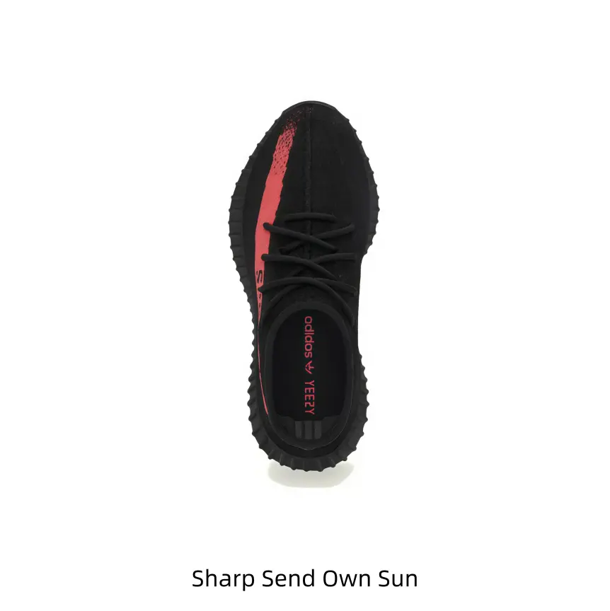 Breathable Fly Knit Black Sneakers With Red Graphic Soft Elastic Midsole Low Top Fashion Athletic Shoes