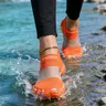 Unisex Knit Slip-On Sneakers, Breathable Textile Upper, Eva Sole, Asymmetrical Design, All-Season Wear, Comfortable & Durable, Slip On Trainers