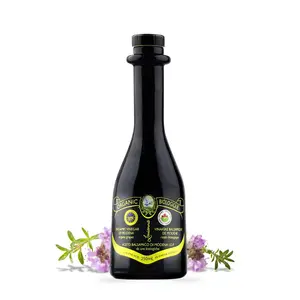 Louianna - Organic Balsamic Vinegar of Modena, High Polyphenol Balsamic Vinegar Dressing, Aged Red Wine Vinegar Made of Trebbiano Grapes, 250 mL
