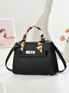 Women's Fashionable Solid Color Bag, PU Leather Crossbody Bag, Handbag Shoulder Bag for Daily Used, Casual Trendy Versatile High-quality Daily Commuting Bag