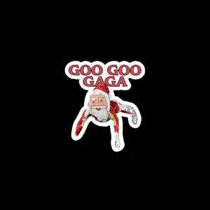 Goo Goo Gaga Santa Meme Sticker