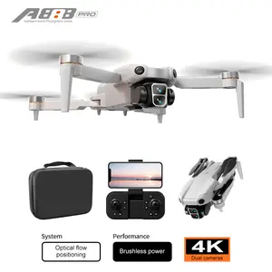 4K Dual Camera Drone Toy, Foldable RC Quadcopter with Brushless Motor, Portable Outdoor Flying Fun