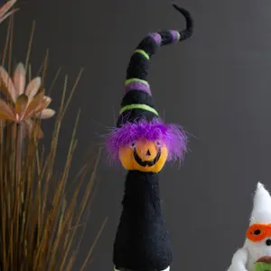 Witchy Jack-O-Lantern Bottle Topper