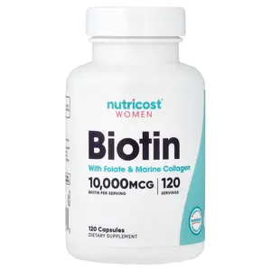 Nutricost Women, Biotin With Folate & Collagen, 120 Capsules