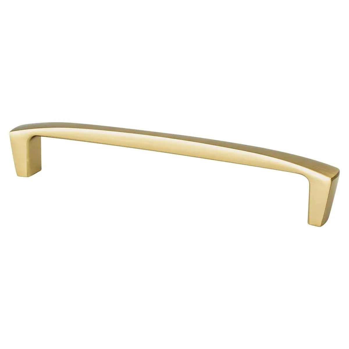 212 MAIN Berenson 6 1/2 in (160 mm) Modern Brushed Gold Zinc Door Pull, Bath Decorative Hardware Doorknobs, Warm Finish Door Hardware - Transitional Style, Gold Doorknobs
