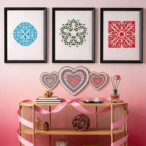 16 Piece Mandala Template Set, Reusable Cutout Art Templates, Ideal for Journaling & DIY Crafts, Perfect for Artists & Hobbyists