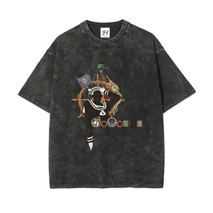 Josuke Higashikata Jojolion JoJo's Bizarre Adventure Part 8 The Gospel of JoJo Short Sleeve Cotton Unisex Retro Wash Tee