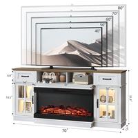 White 70.1 × 13.0 × 31.4 in