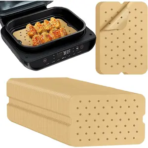 Air Fryer Liners Disposable for : 150 count Air Fryer  Paper Liners for  Foodi  XL FG551 6-in-1 Indoor Grill Accessories Perforated Rectangle Airfryer Liner Sheets