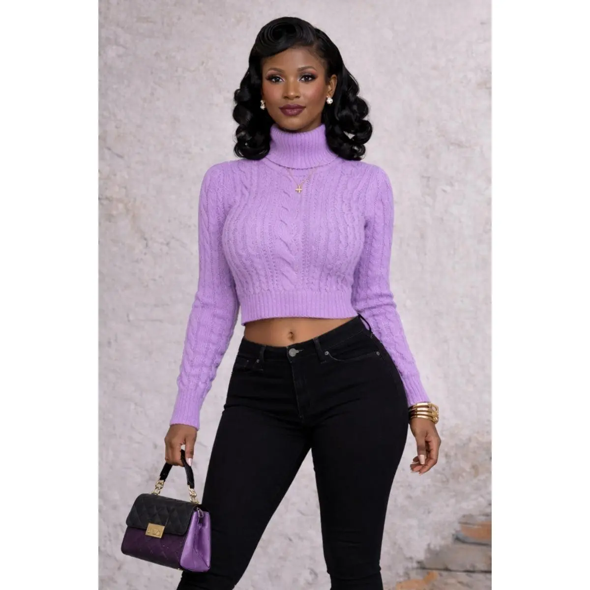 Lilac Frost Knit