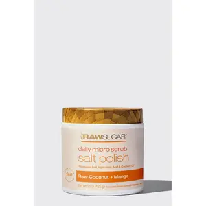 Daily Micro Scrub Salt Polish | Raw Coconut + Mango | 15 oz