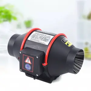 CNCEST Powerful Air Duct Fan 40W 2550rpm Low Noise High Efficiency PP Material Ventilator for Bathroom Home Ventilation Easy Install Modern Style