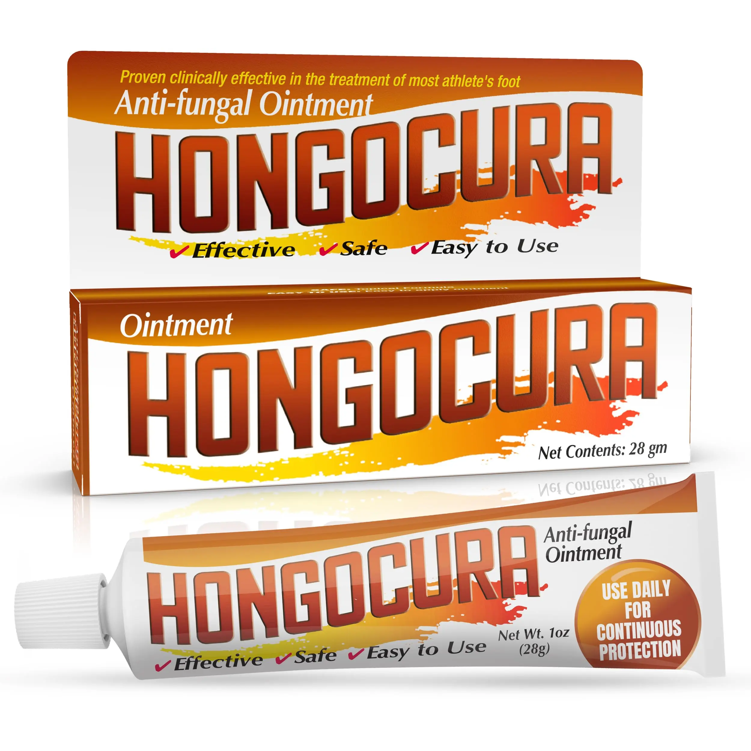 Hongocura Antifungal Cream For Athlete's Foot And Jock Itch Relief – Fast-Acting, Non-Greasy, Quick-Absorbing Skin Ointment – 20 gm, Treatment, 20Gm Tube