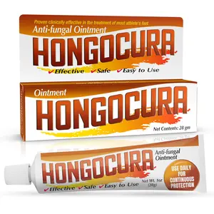 Hongocura Antifungal Cream For Athlete's Foot And Jock Itch Relief – Fast-Acting, Non-Greasy, Quick-Absorbing Skin Ointment – 20 gm, Treatment, 20Gm Tube