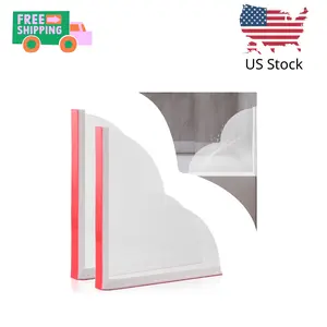 2 Pack Large Shower Splash Guard for Walk in Shower