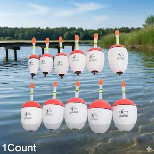 EVA Fishing Floats for Saltwater & Freshwater, Anti-Tangle Long Cast Bobbers, Bold High-Visibility Tip, Universal for Bass Trout Carp, 10g-100g Multi-Sizes, Tackle Accessories, Fishing Equipment, Fishing Gear