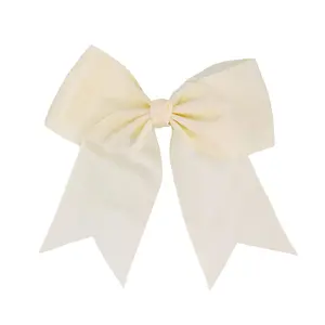 Jumbo Bow Clip with Tails for Girls - Wine