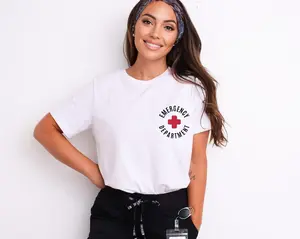 Emergency Department Nurse T-Shirt, Er RN Medical Cross Tee, ED Trauma Unit Shirt, Hospital Nurse Gift, EMT Paramedic Apparel, Gift for her