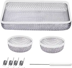 3 Pack RV Furnace Vent Cover Screens for RV Water Heater Vent Cover RV  Screen Flying  Screen Stainless Steel Mesh with Installation Tool and  Rubber