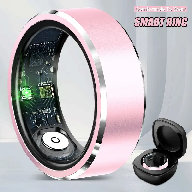 JELLOO Wireless Smart Wearable Ring - Women's Electronic Gadget with Gesture Control, Remote Camera Control, IP68 Rated Waterproof for Rain, R5 Plastic Fitness Tracker, Multiple Sports Modes, Pedometer, Included Batteries - Gift for Men