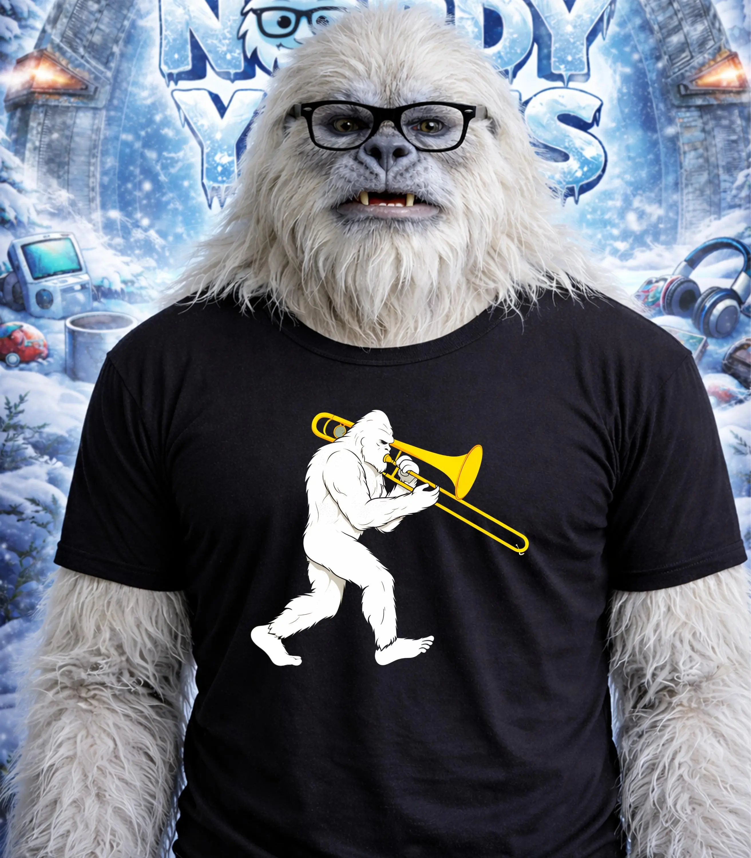 Bigfoot Trombone Gift T-Shirt