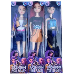 Cyber Galaxy Hunter Squad: 3-Pack Magical Girl Dolls with Neon Hair & Deluxe Outfits - Educational Creative Play Toy for Kids, Great for Bedroom Shelf Display and imaginative Adventures