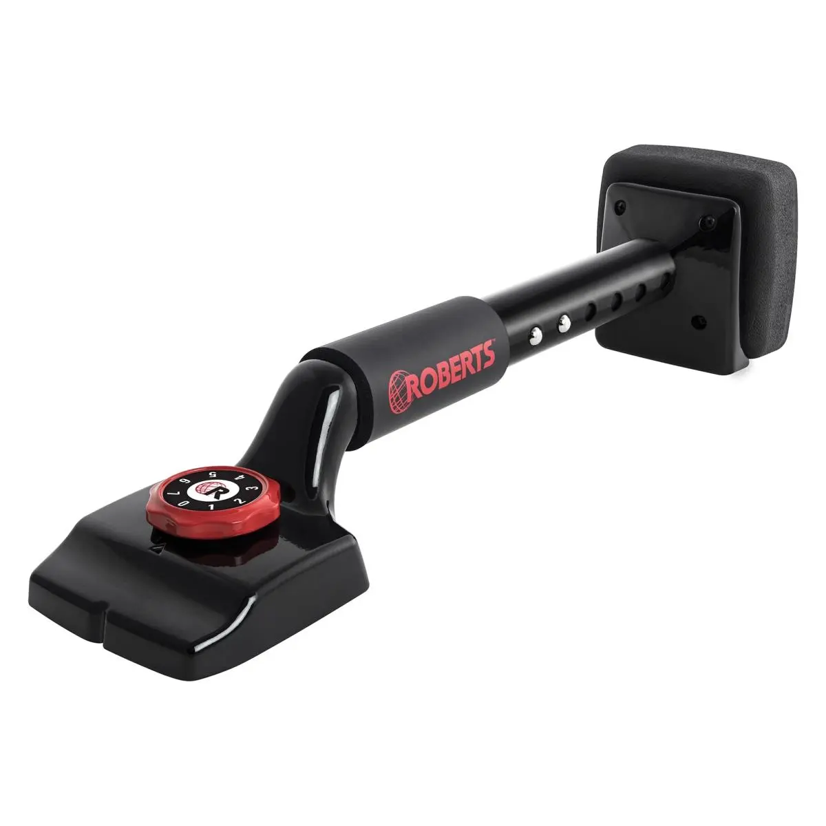 Kicker Heavy Duty Adjustable Carpet Knee Kicker - 19-23 in. Range, Easy Casting, High Contour, Locking Pins, Smooth Adjustment, Black Finish for Home Improvement Work Safety