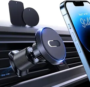Miracase Magnetic Mobile Holder for Car,Never Blocking Vent,Strong Magnets Car Vent Cellphone  Mount , For iPhone and All Smartphone