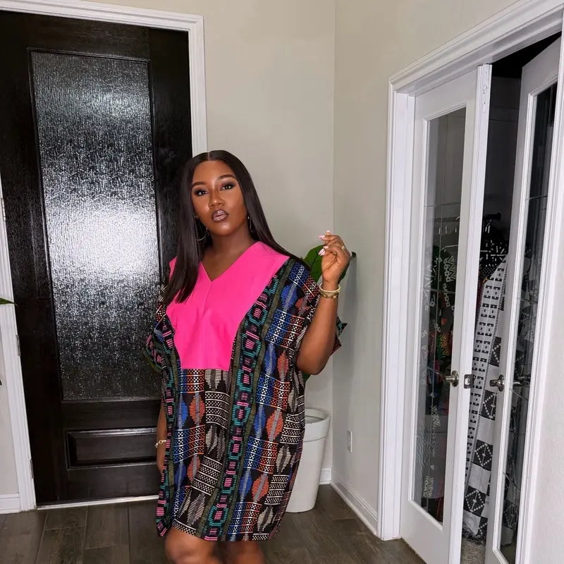 Sandy Oversized Ankara bubu Dress