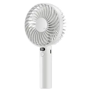 Guirock Mini Portable Fan,Handheld Small Fan 3 Speeds,[Digital Display] USB Rechargeable Hand Fans, Personal Fan Battery Operate for Outdoor, Indoor, Commute, Office, Travel