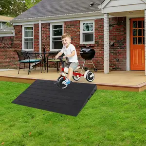 Ramp, Rubbers Driveway Ramps for Wheelchair Cars Driveway Sidewalk, 2500LBS Load Capacity