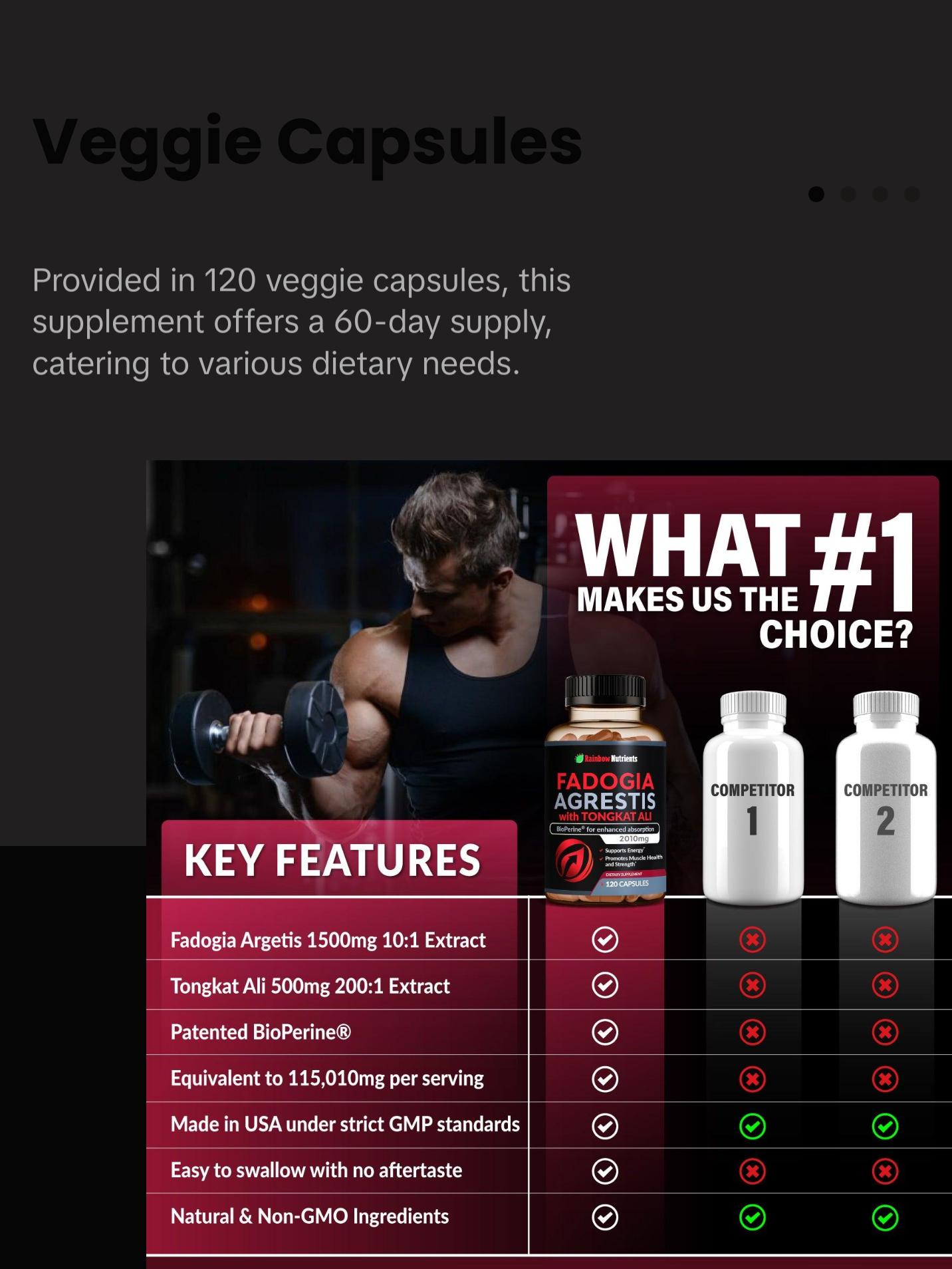 Fadogia Agrestis Extract with Tongkat Ali