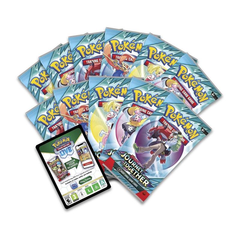 Pokemon TCG Scarlet & Violet Journey Together Elite Trainer Box Deluxe Booster Pack Sealed Trading Card with 9 Packs 1 Promo Card 65 Sleeves 45 Energy Cards 1 Player Guide 1 Damage Counter Dice 1 Coin Flip Die 2 Condition Markers 1 Box 4 Dividers
