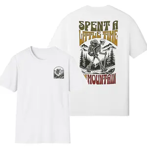 Wander the Mountains Shirt, Retro Skeleton Hiker Tee, Vintage Adventure Graphic Top, Hiking Lover T-Shir