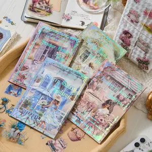 80 Sheets ,a set for 4 books , Literary Retro Girly Stickers – PET Waterproof. Ideal for phone case decoration, scrapbooking, collage, and DIY crafts. Durable, repositionable, and oh-so-cute! Perfect for teens, adults, and stationery enthusiasts.