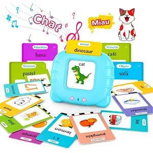 Bilingual Talking Flash Cards – 224 Words English Spanish Learning Toy, Musical Screen-Free Educational Device for Toddlers 2-8, Perfect Gift for Homeschool & Car Rides