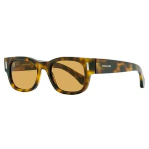Ferragamo Rectangular Rivet Sunglasses SF2064SE 240 Tortoise 51mm